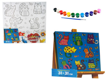Набор для творчества Раскраска по номерам Coloring by numbers 31х31см. Danko Toys CBN-01-04
