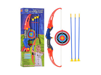 Лук іграшковий з стрілами на присосках. Limo Toy M 0037