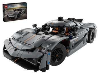 Конструктор LEGO Technic Koenigsegg Jesko Absolut, сірий гіперкар, 801 деталей