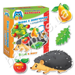 Ігри з прищіпками і липучками Їжачок, Vladi Toys