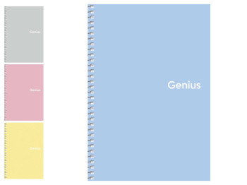 Зошит для записів спіральний Genius, A5, 80 аркушів, у клітинку, пластик, 4  види, Школярик