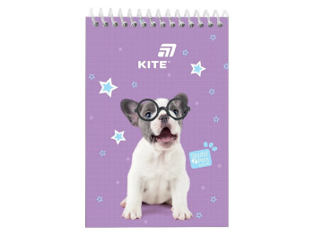 Блокнот А6 на пластиковой спирали Studio Pets Kite SP26-196, 48 листов