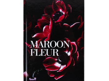 Книга записная в клетку Maroon fleur А5. 96 листов. Axent 8459-1-A
