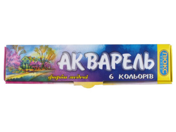 Акварель медовая 6 цветов.2мл. Спайка. 6х2,8 гр. Люкс колор АМ-3/6 35995