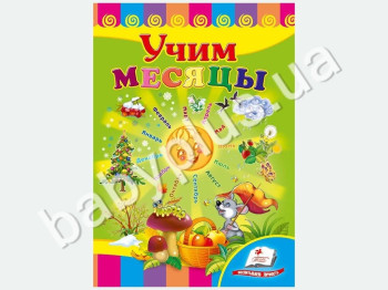 Детская книжка-картонка Развивайка, Учим месяцы, Пегас