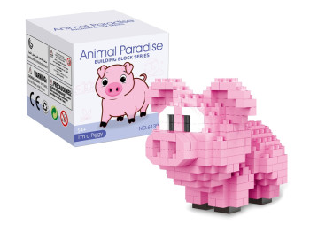 Конструктор тварина Piggy Animal Paradise 6130-5, 8 см, фігурка свинка