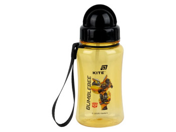 Бутылка для воды с трубочкой Kite Transformers, 350 мл