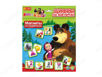 Цифры на магнитах Маша и медведь, Ranok Creative