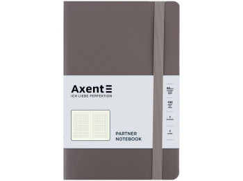 Книга записная в клетку коричневая Partner Soft Earth Colors A5-. 96 листов. Axent 8620-01-A