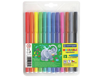 Фломастеры 12 цветов. Centropen 7790/12 ТП