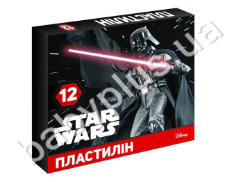 Пластилин Звёздные войны (12 цветов,210 г,картонная коробка)