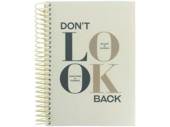 Блокнот с разделителями в ячейку А5, 120 листов, Don't look back, Axent 8405-18-A