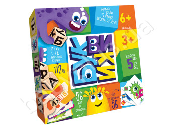 Настільна гра Буквики. DankoToys G-BU-01U. укр УЦІНКА