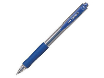 Ручка кульк. авт. uni LAKNOCK fine 0.7мм, синя, UNI SN-100.(07).Blue