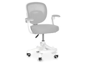 Детское кресло Bambi M 6483-11 серое, регулировка высоты, подножка и блокировка колес.