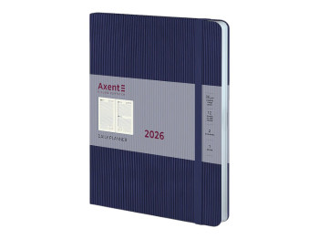 Ежедневник Axent Grand Lines 2026, A5, синий