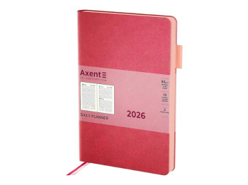 Ежедневник Axent Partner Soft Muse 2026, А5, розовый