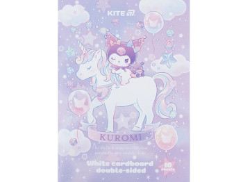 Картон белый Kuromi A4. 10 листов. Kite HK24-254-2