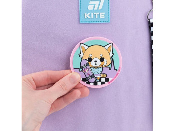 Набор бейдж на липучке и подвеска, 2 штуки, Aggretsuko, Kite