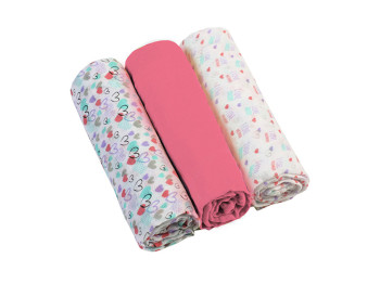 Пелушки муслиновые хлопковые 70×70 см 3 шт., 348/02, BabyOno