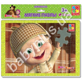 М'які пазли Маша і Ведмідь А4, Vladi Toys