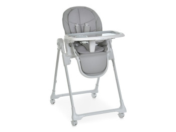 Стільчик для годування El Camino CRYSTAL ME 1037 Nude Gray. 5-точкові ремені, вкладиш