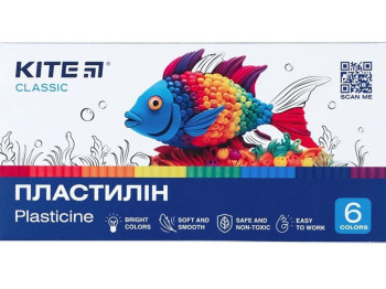 Пластилин Classic 6 цветов 120 грамм. Kite K-081