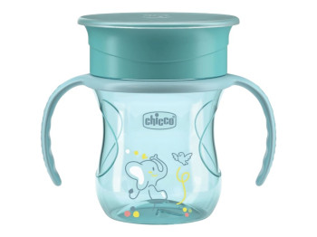 Чашка-непроливайка 2 в1 Perfect Cup 200мл,12м+,  пластик, блакитна, Chicco