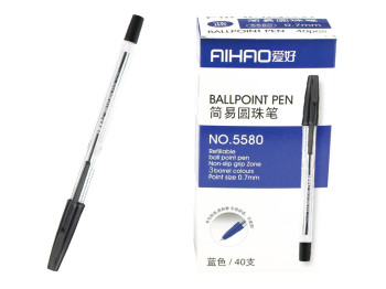 Ручка шариковая чёрная. AIHAO AH5580
