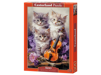 Пазлы Музыкальные котята, 500 элементов, Castorland B-53988