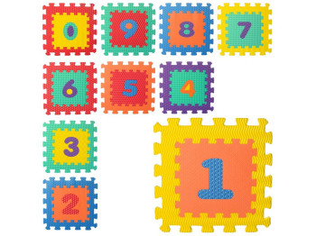 Дитячий розвиваючий килимок-пазл Мозаїка Цифри. M 5731