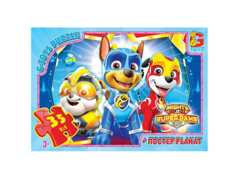 Пазлы картонные Paw Patrol. 35 элементов. G-Toys PW0866