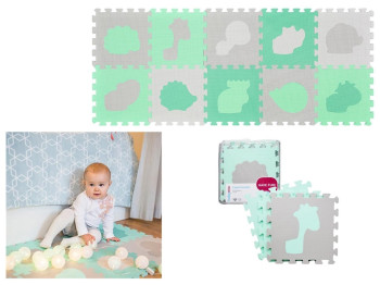 Пазлы мягкие 10 шт. Животные. BabyOno 396