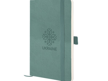 Книга записная в клетку Вышиванка Partner Soft Skin A5-. 96 листов. Axent 8616-48-5-A