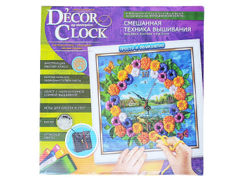 Набор для творчества D'ecor clock вышивка, Danko Toys