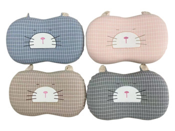 Детская подушка Котик, 55×32 см, с декоративными ушками, 4 вида (цена за 1шт)