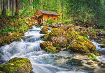Пазли Водяний млин, 1500 елементів, Castorland