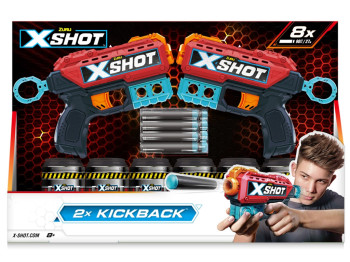 Набір швидкострільних бластерів іграшкових EXCEL Double Kickback. Zuru 36202R