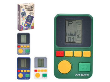 Игра электронная Tetris звук XM GAME, 11 см, черно-белый экран, кнопочное управление