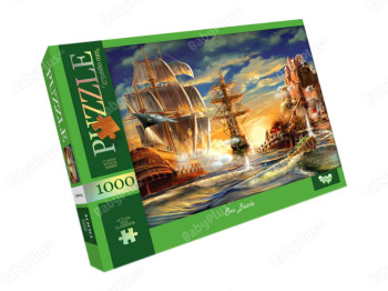 Пазли Морський бій, 1000 елементів, Danko Toys