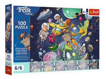 Пазлы Trefl UFT Treflik Family Дядя в космосе, 100 элементов
