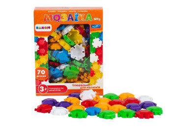 Мозаїка-складайка мала №9, 20,5 см, 70 деталей, BAMSIC