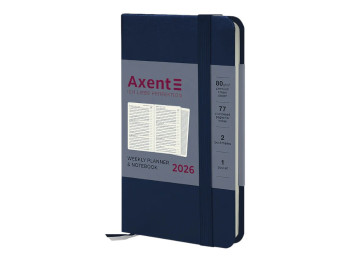 Ежедневник Partner Pocket Strong 2026 Axent 8508-26-02-A, 90×150 мм, синий