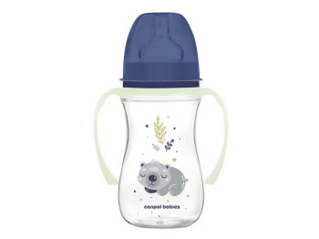 Бутылка антиколиковая с широким отверстием 240 мл Easystart Sleepy Koala – голубая. Canpol Babies 35