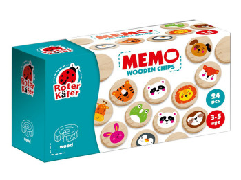 Игра настольная мемо Животные RW4014, 24 шт, развитие памяти, Roter Kafer