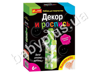 Набор для творчества Нежные лилии, Техника декора и роспись бутылки, Ranok Creative