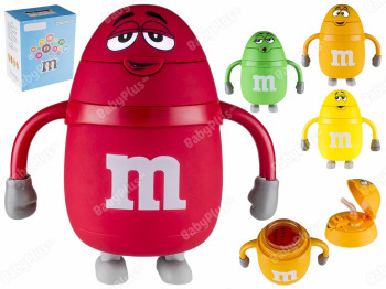 Пляшка-поїлка скляна в протиударній оболонці "M and Ms" з трубочкою 15х8х15см 250мл