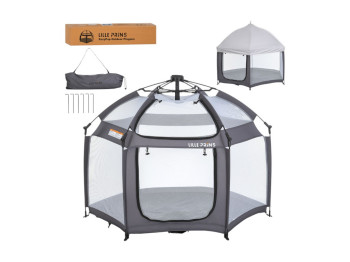 Палатка автоматическая MR 1515 Platinum Grey 140×124×110 см, вход на молнии, BabyToys