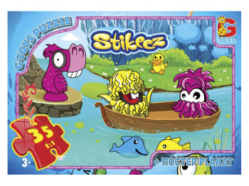 Пазли картонні Stikeez, 35 елементів, G-Toys ST006