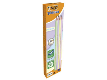 Карандаш графитовый Evolution Пастель, без резинки, BIC bc518307
